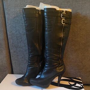 Nine West Black Over the Knee Boots